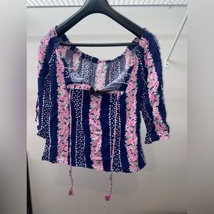 Southern Tide 3/4 sleeve blouse.